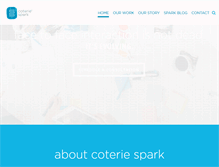 Tablet Screenshot of coteriespark.com